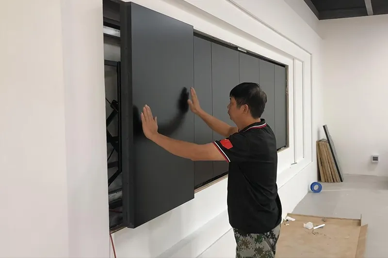 Installationsproces for LED-skærmmontering